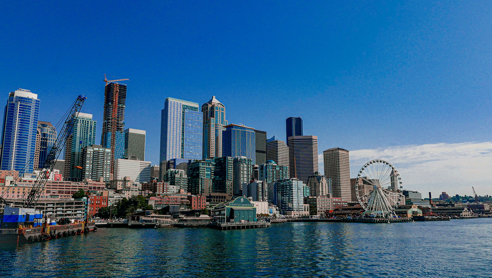 seattle cityscape from water