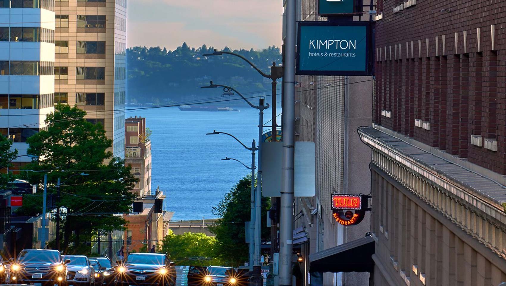 View of the waterfront from hotel