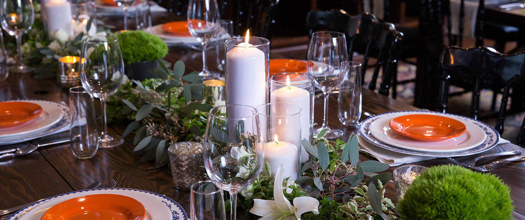 Wedding table setup